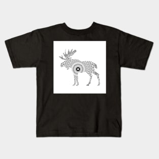 Moose Mandala Kids T-Shirt